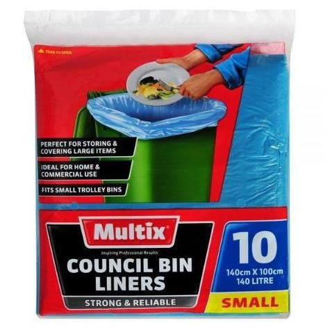 Multix Council Bin Bags Small 140L 10pk