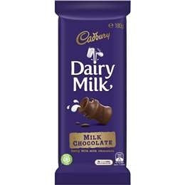 Cadbury Dairy Milk Chocolate Bar 180g