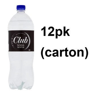 Club Soda Water 1.25L Carton 12pk