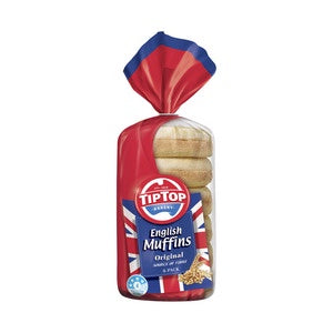 Tip Top English Muffin White 6pk