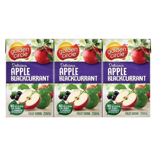 Golden Circle Apple & Blackcurrant 250mL 6pk