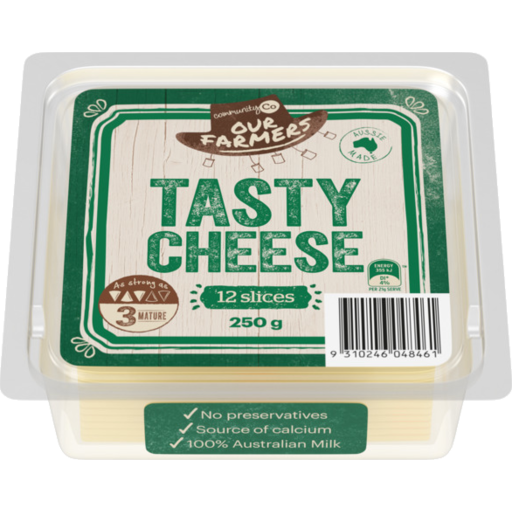 Community Co Cheese Slice Tasty 250g