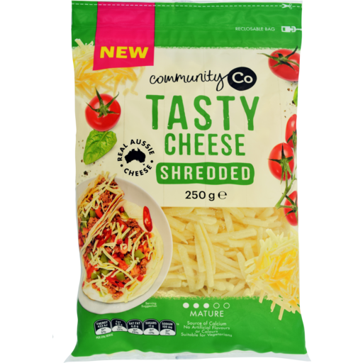 Community Co Tasty Shredded Cheese 250g