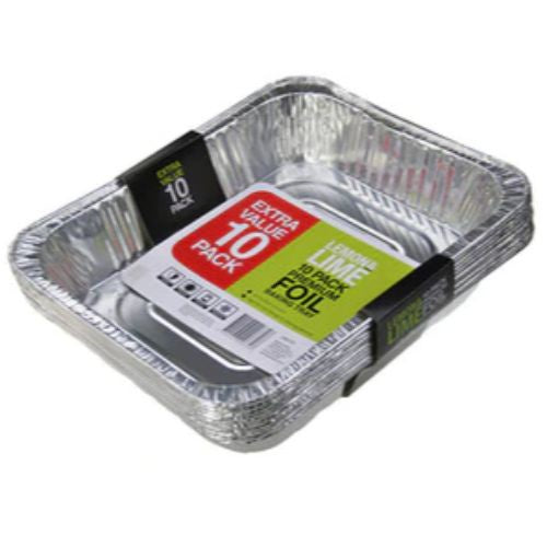 Lemon & Lime Foil Containers 32x26.5x5cm 10pk