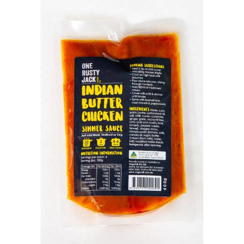 One Rusty Jack Indian Butter Chicken Simmer Sauce 400g