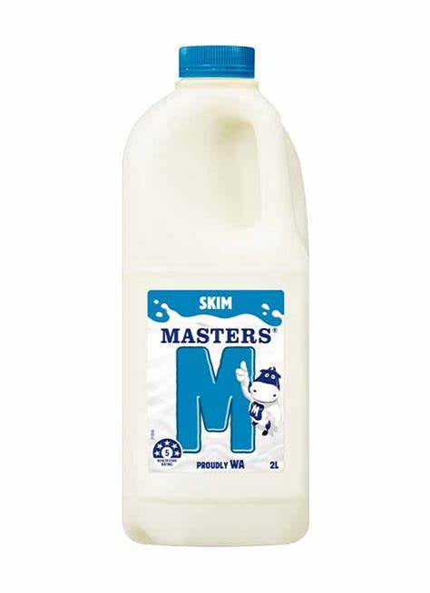 Masters Skim Milk 2L