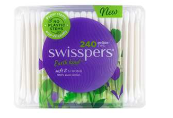 Swisspers Paper Stem  Cotton Tips 240pk