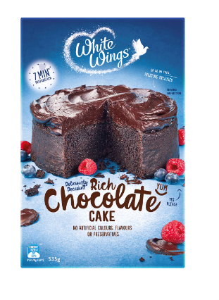 White Wings Cake Mix Rich Chocolate 535g